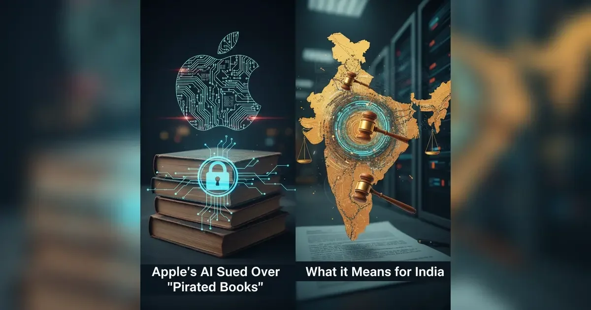 Apple’s AI sued over “pirated books”: what it means for India