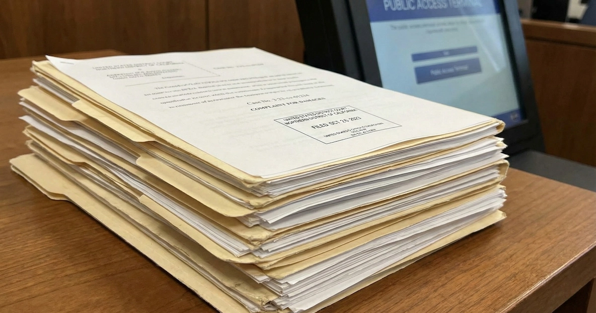 Federal court document header showing Carreyrou v. Anthropic PBC et al case filing