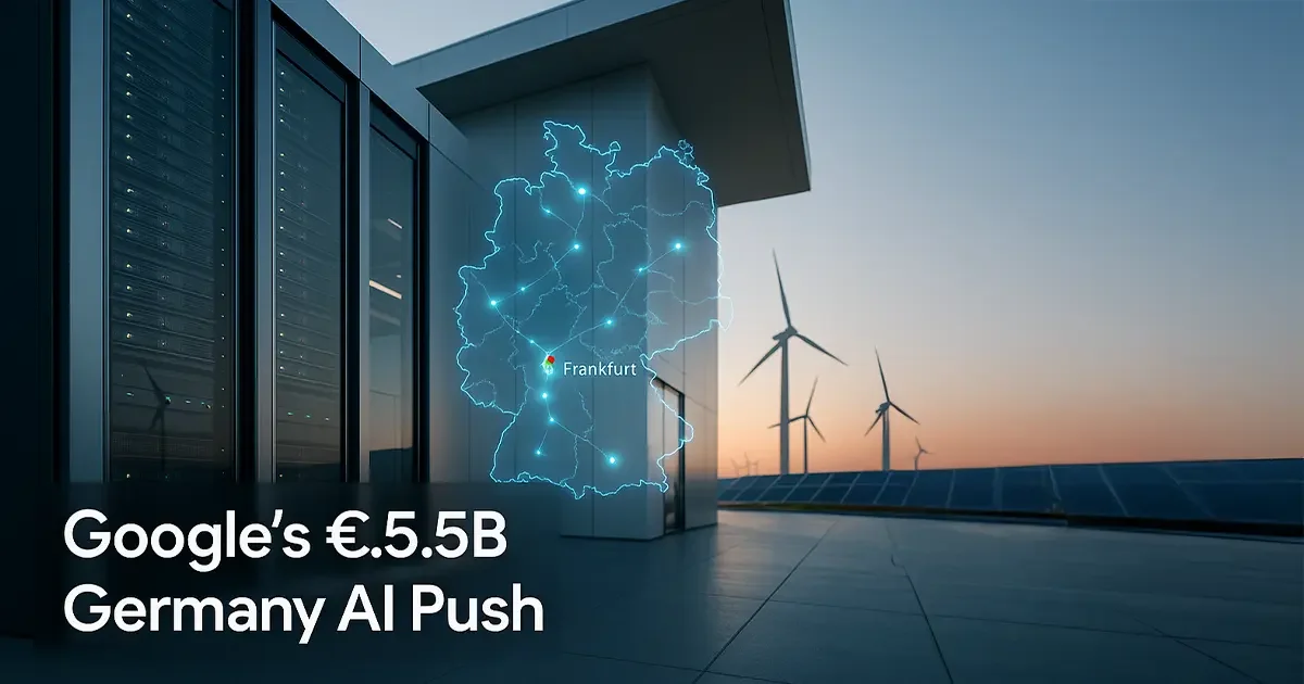 Google Bets €5.5 Billion on Germany's AI Future With Massive Data Center Expansion