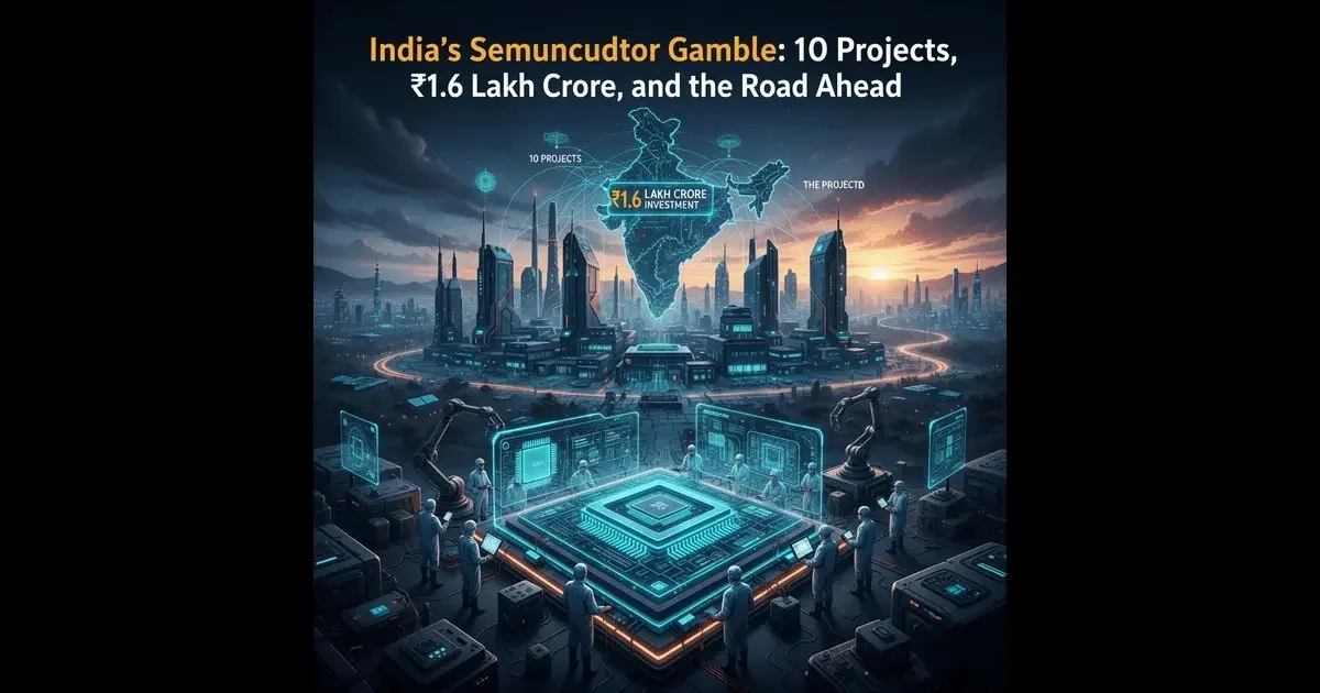 India’s Semiconductor Gamble: 10 Projects, ₹1.6 Lakh Crore, and the Road Ahead