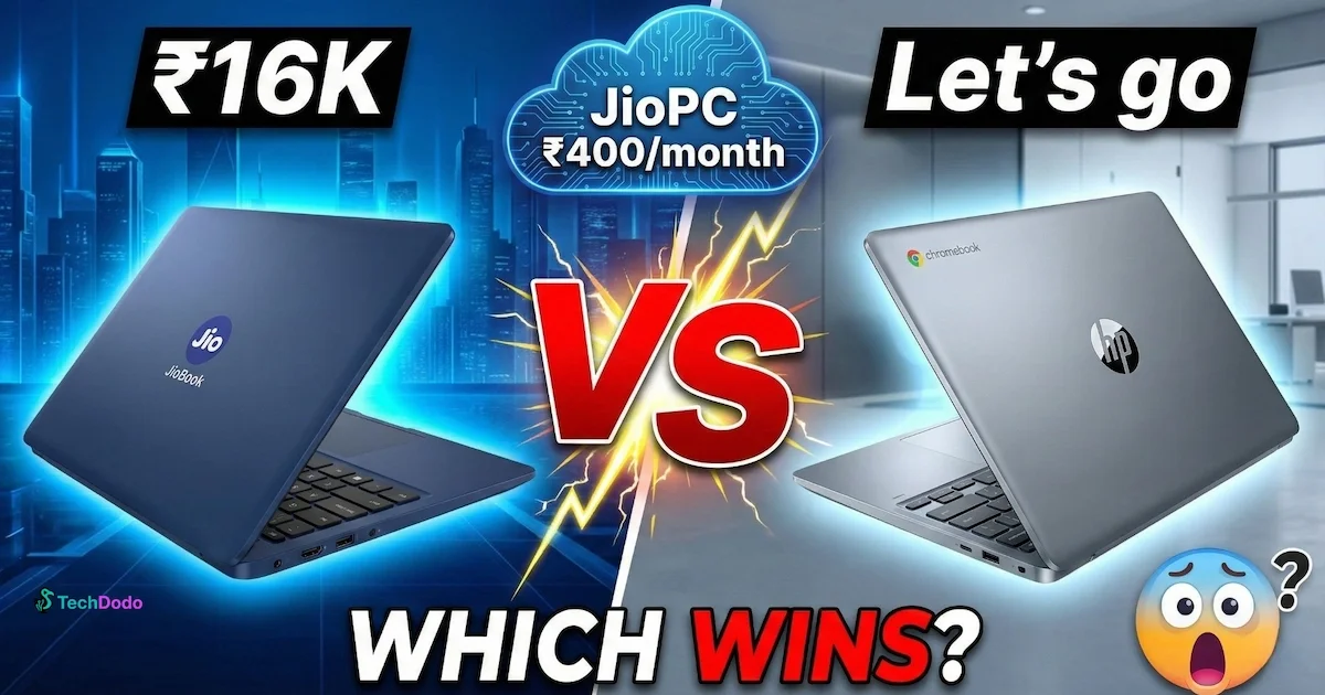 JioBook at ₹16,499 vs HP Chromebook: Which Budget Laptop Wins in India?