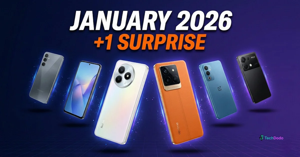 January phone launches in India: mid-range devices chase brighter displays, bigger batteries and camera upgrades