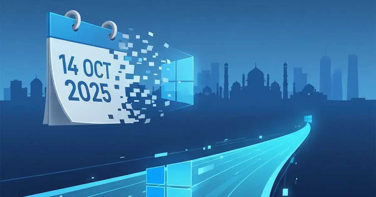 Windows 10 Support Ends on Oct 14, 2025: What Indian PC Users Must Do Now